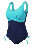 Damen-Badeanzug in großen Größen mit Twist-Front