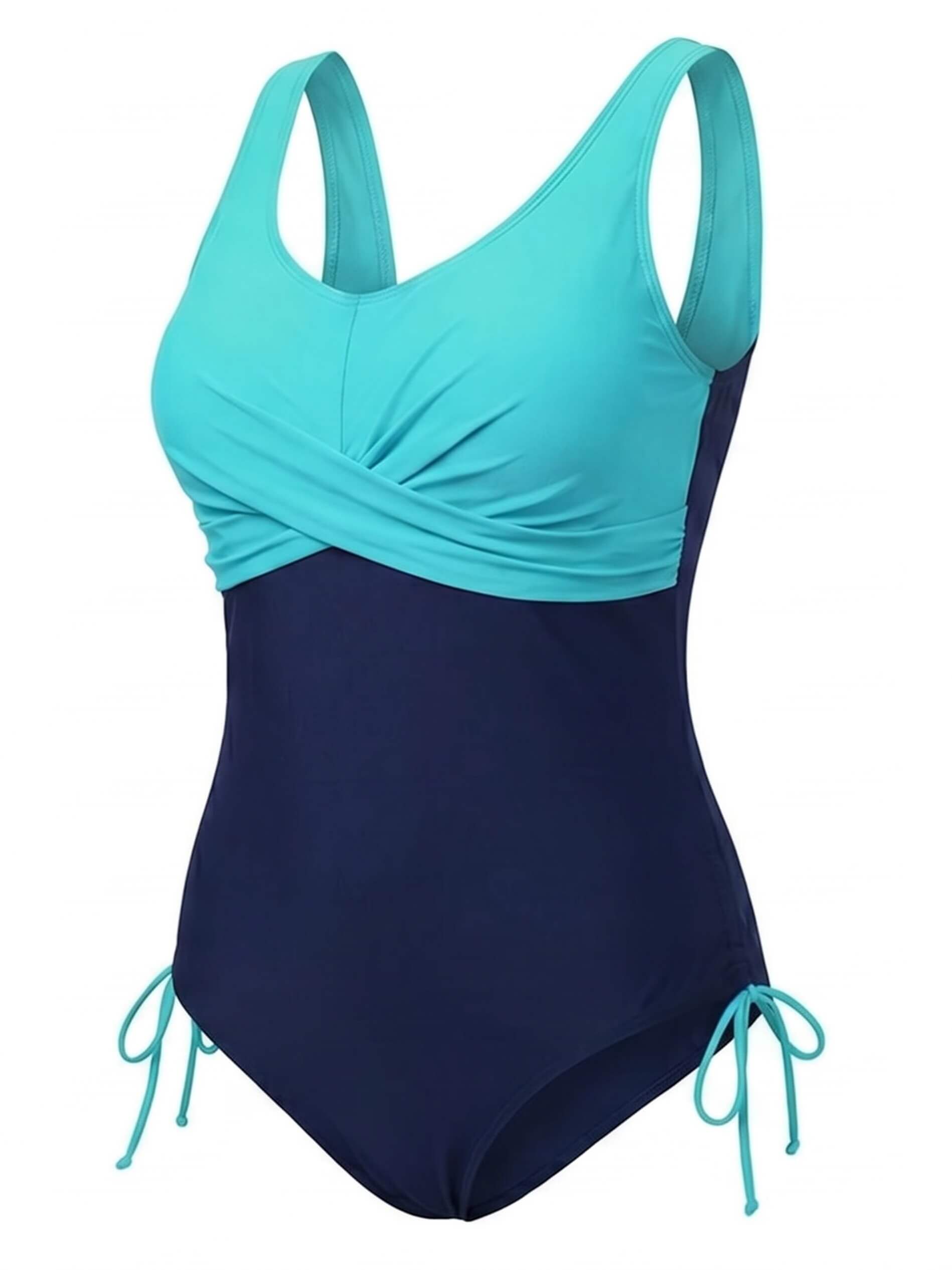 Damen-Badeanzug in großen Größen mit Twist-Front