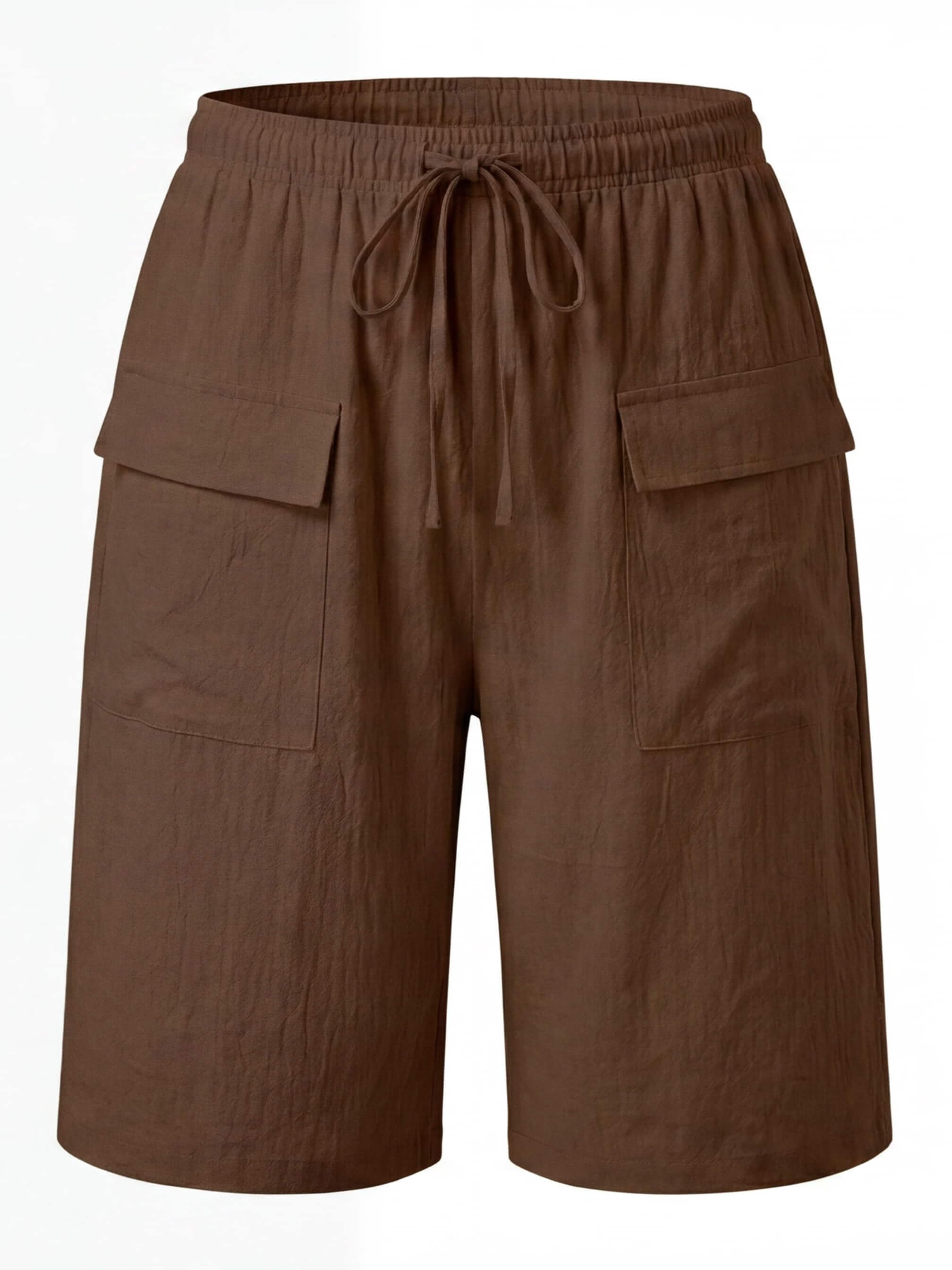 Damen-Cargo-Bermudashorts mit Tunnelzug