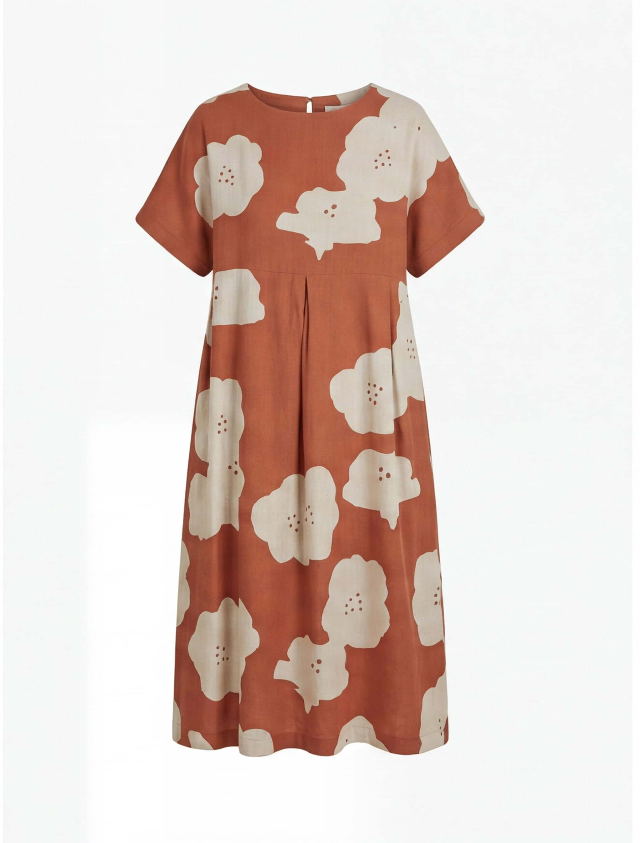 Damen Maxikleid mit Blumenmuster – Locker, Künstlerisch & Mühelos Elegant