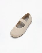 Damen Ballerinas in Strickoptik – Mary-Jane-Stil