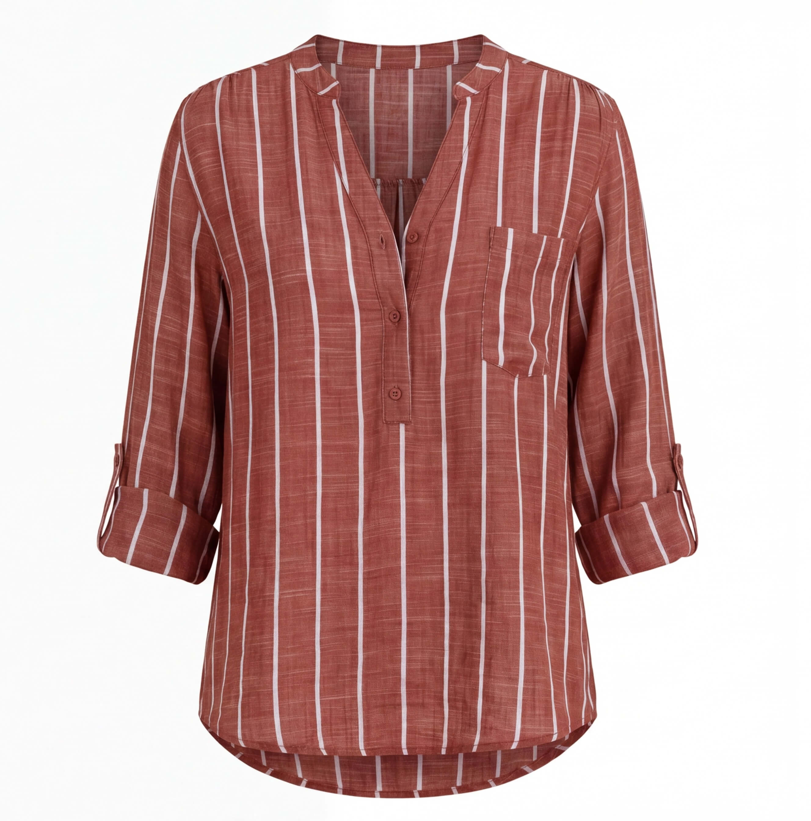 Damen Sommerbluse mit Streifen – Leichter & Müheloser Stil