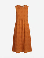 Besticktes Damen-Midikleid ohne Ärmel – Leicht & Zeitlos