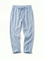 Damenhose mit Tunnelzug und umgeschlagenem Saum