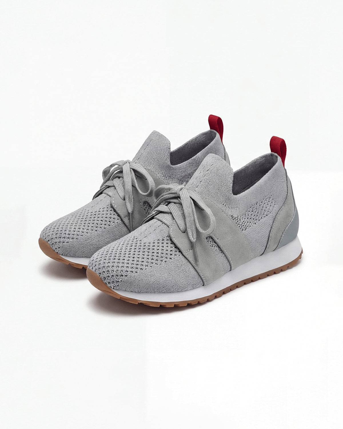 Damen Freizeit-Sneaker – Strick-Schnürschuhe