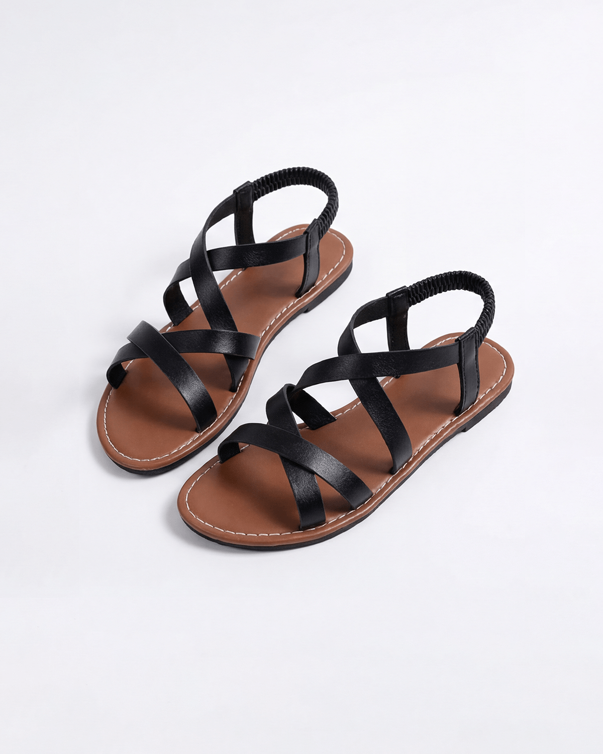 Damen Flache Sandalen – Riemchen im Käfig-Design