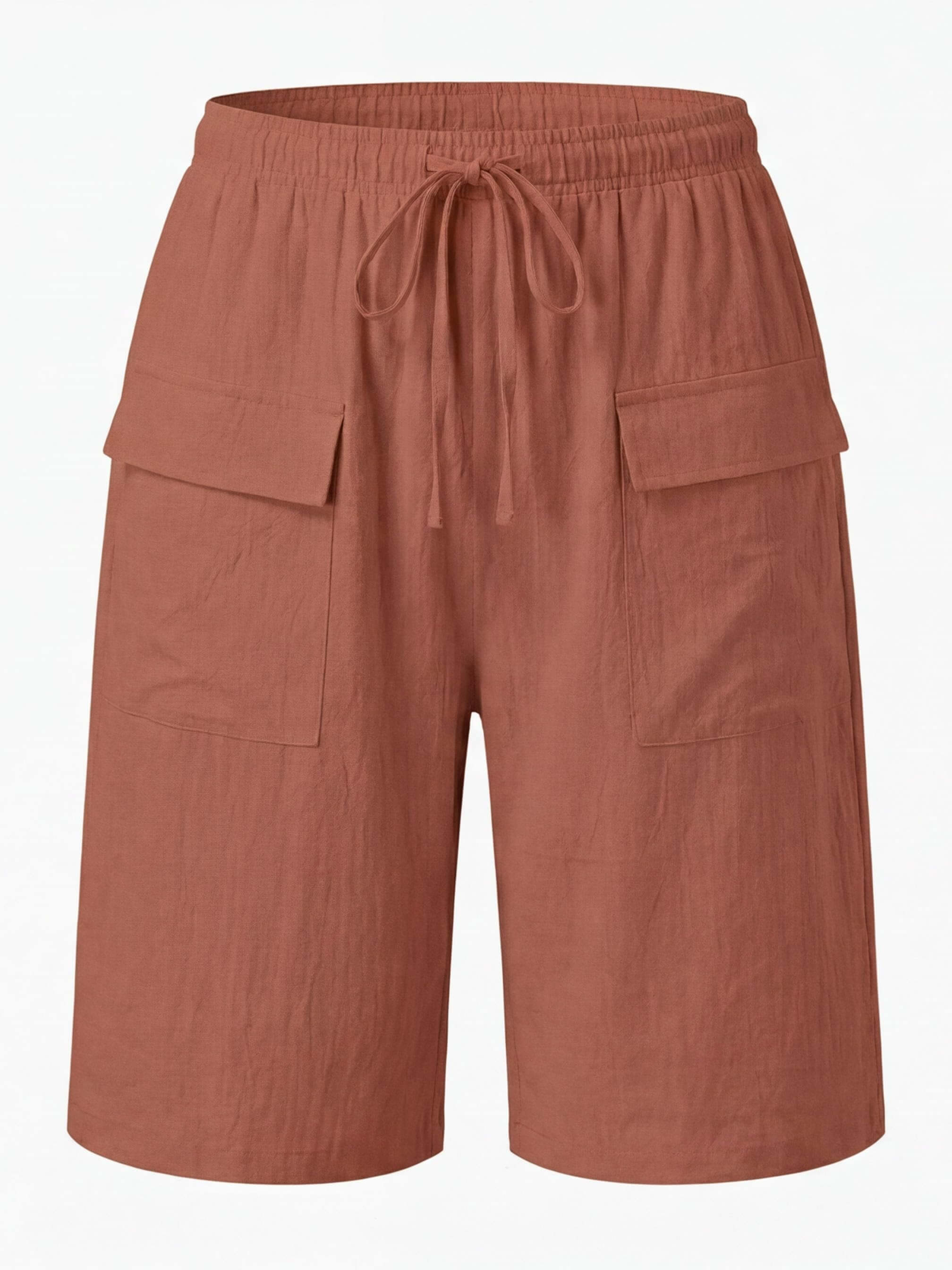 Damen-Cargo-Bermudashorts mit Tunnelzug