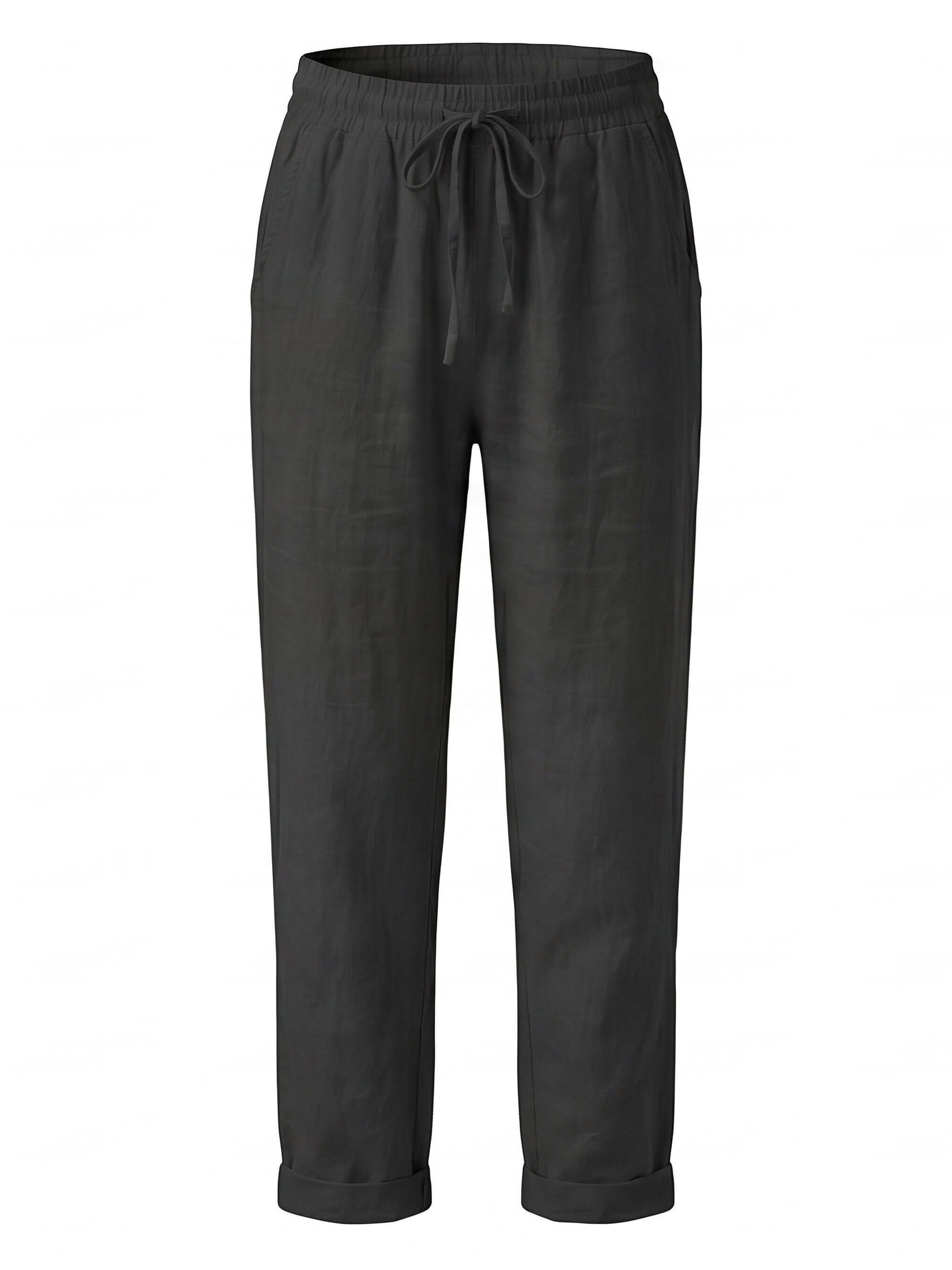 Damenhose mit Tunnelzug und schmal zulaufendem Bein