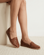 Damen Slingback-Ballerinas – Geflochtener Fischerstil