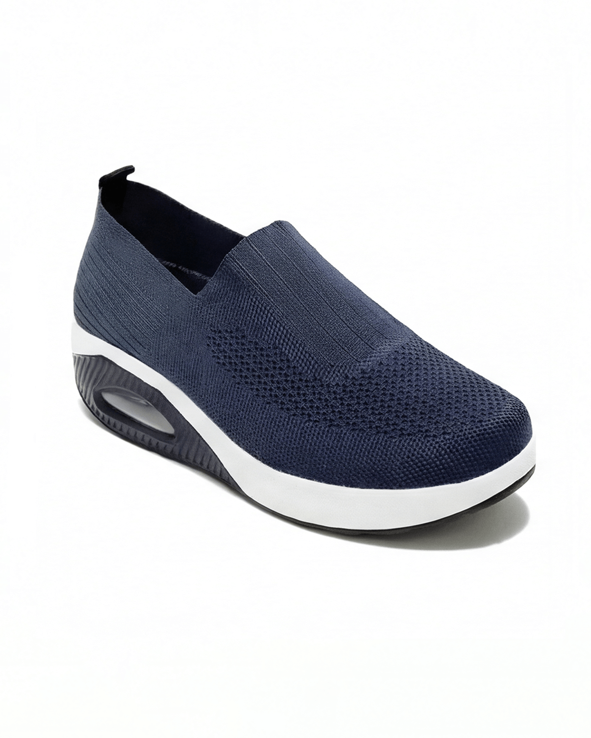 Damen Keil-Sneaker – Slipper in Strickoptik - Orthopädisch