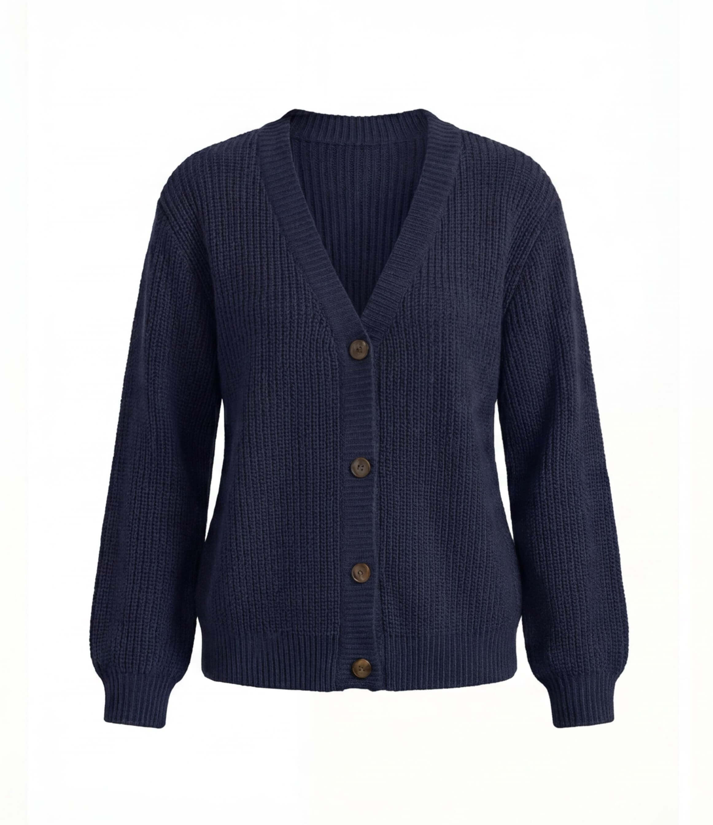 Damen Strickcardigan – Eleganter V-Ausschnitt & Angenehmer Stretch-Komfort