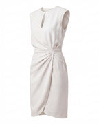 Elegantes Damen Midi-Cocktailkleid mit Keyhole-Ausschnitt