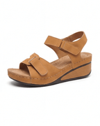 Dame plateau-sandaler med justerbare remme