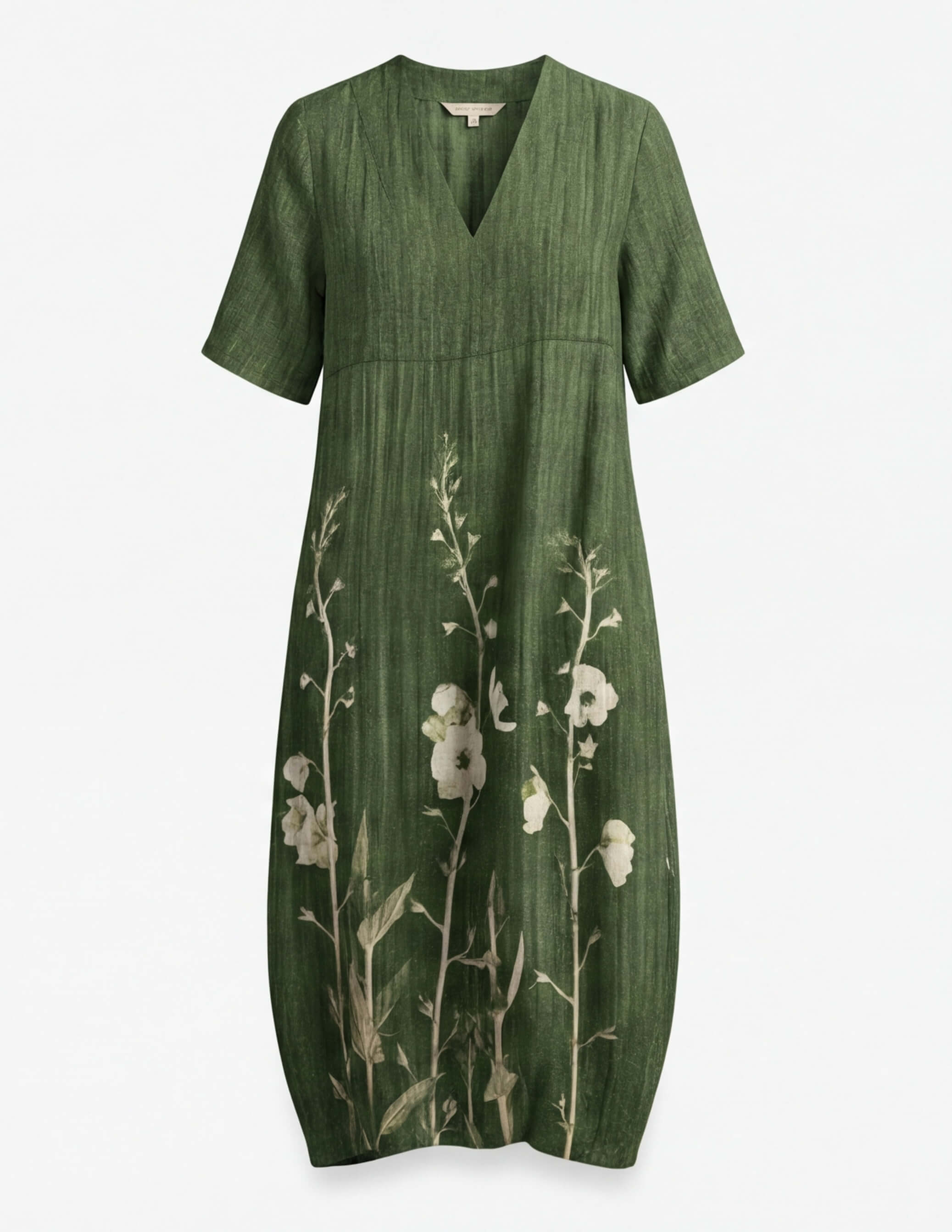 Vestido floral de verano para mujer – Vestido midi ligero con corte holgado