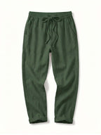 Damenhose mit Tunnelzug und umgeschlagenem Saum