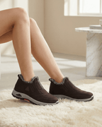 Damen Slip-On Freizeit-Sneaker – mit warmem Innenfutter