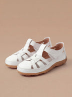 Damen Geschlossene Sandalen – Komfort Sandalen mit Verstellbaren Riemen