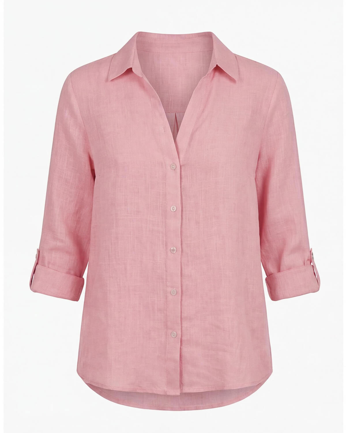 Damen Bluse mit Blumenmuster – Knopfleiste