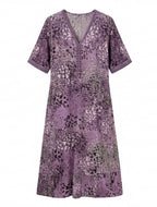 Damen-Midikleid mit Lebendigem Print – Elegant & Feminin