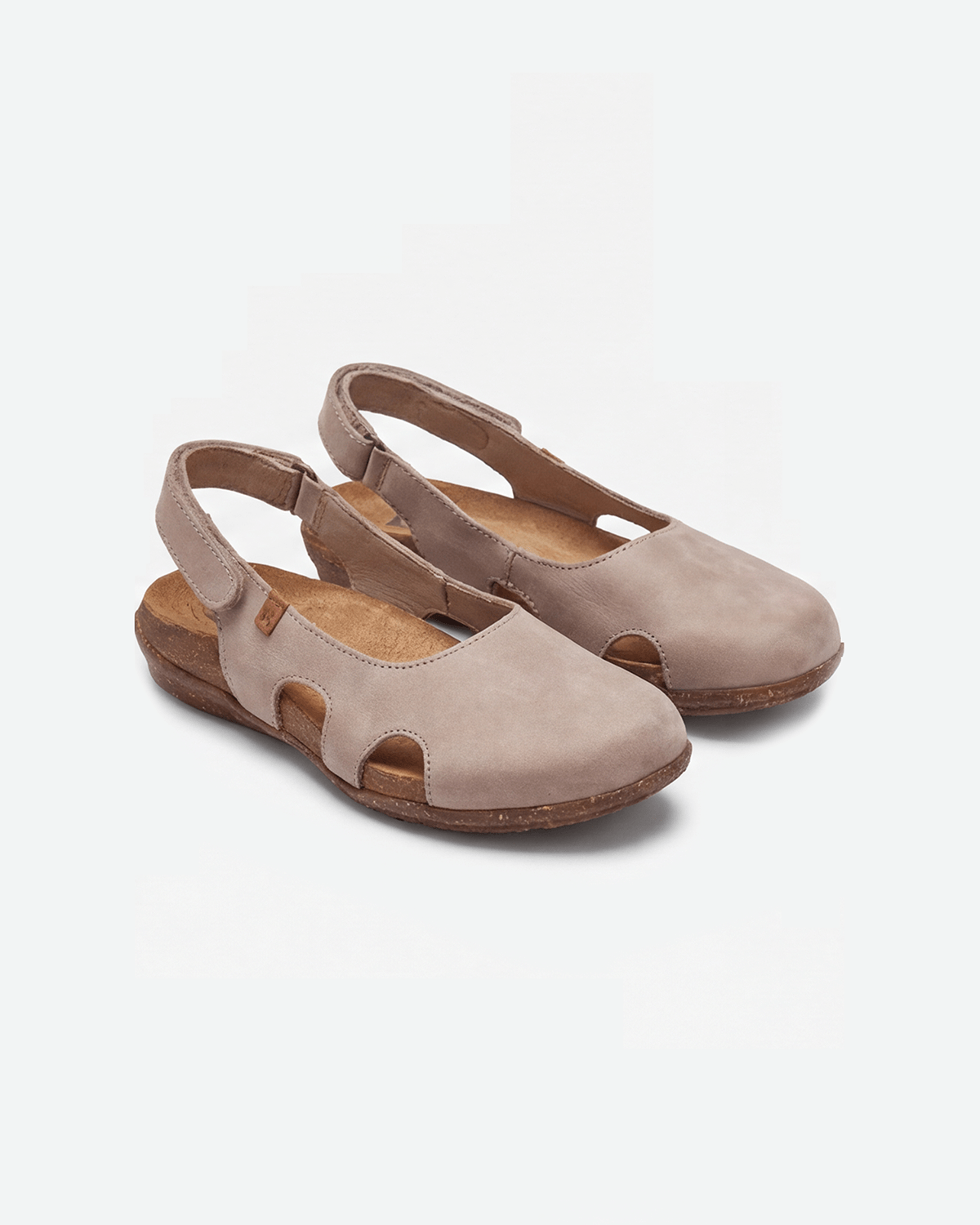 Damen Flache Sandalen – Slingback mit Ausschnitten