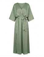 Damen Elegantes Fließendes Maxi Sommerkleid