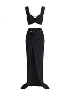 Damen-Bikini-Set mit Cut-outs und Rockteil