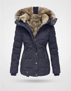 Damen Winterjacke – Gefüttert – Warme Parka mit Fellkapuze