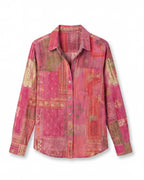 Damenbluse – Vintage Blumenbluse mit Print