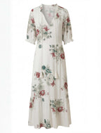Damen Boho Maxikleid – Mit Quasten-Detail & Fließender Silhouette