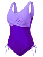 Damen-Badeanzug in großen Größen mit Twist-Front