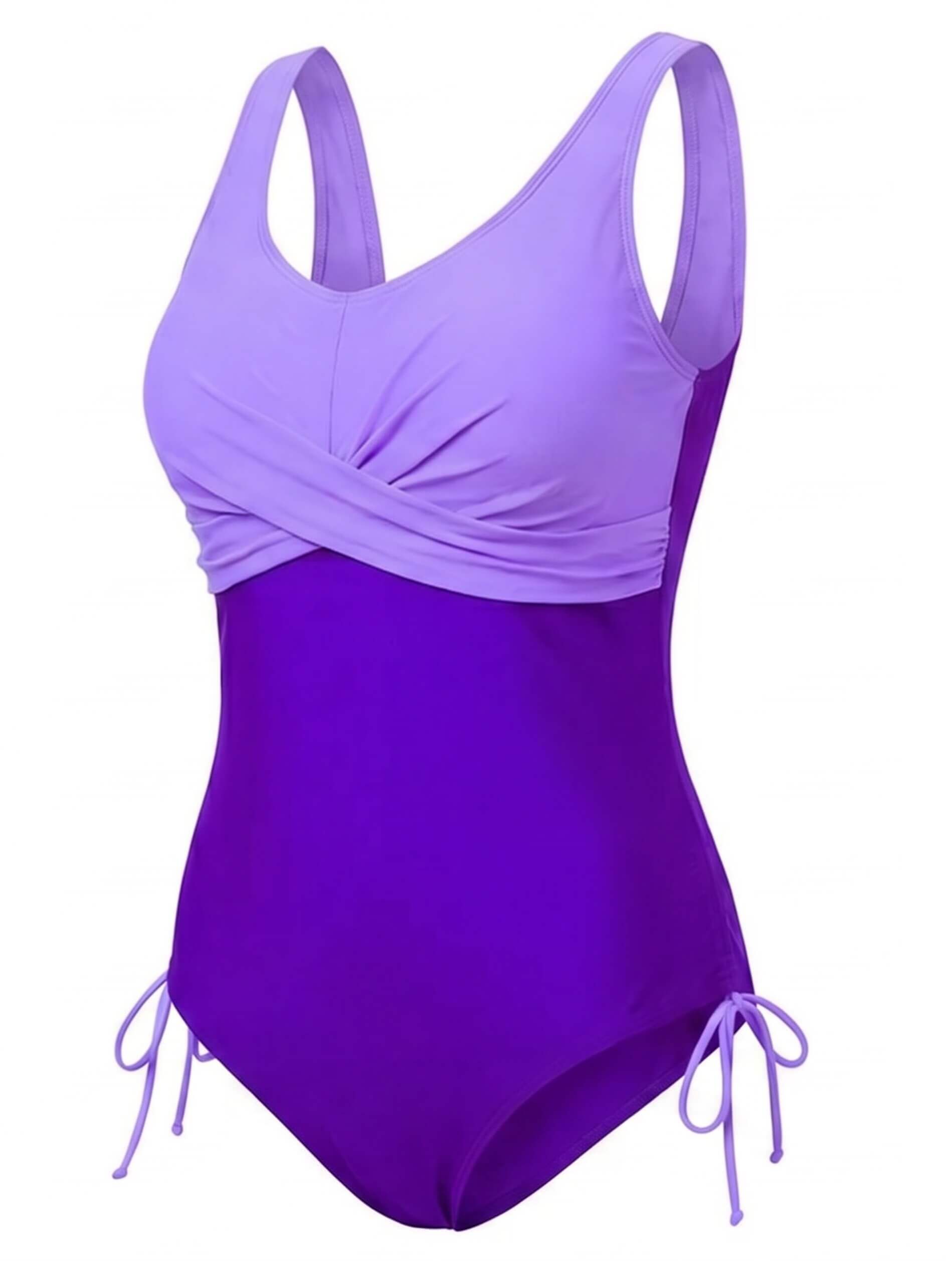 Damen-Badeanzug in großen Größen mit Twist-Front