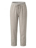 Damenhose mit Tunnelzug und schmal zulaufendem Bein