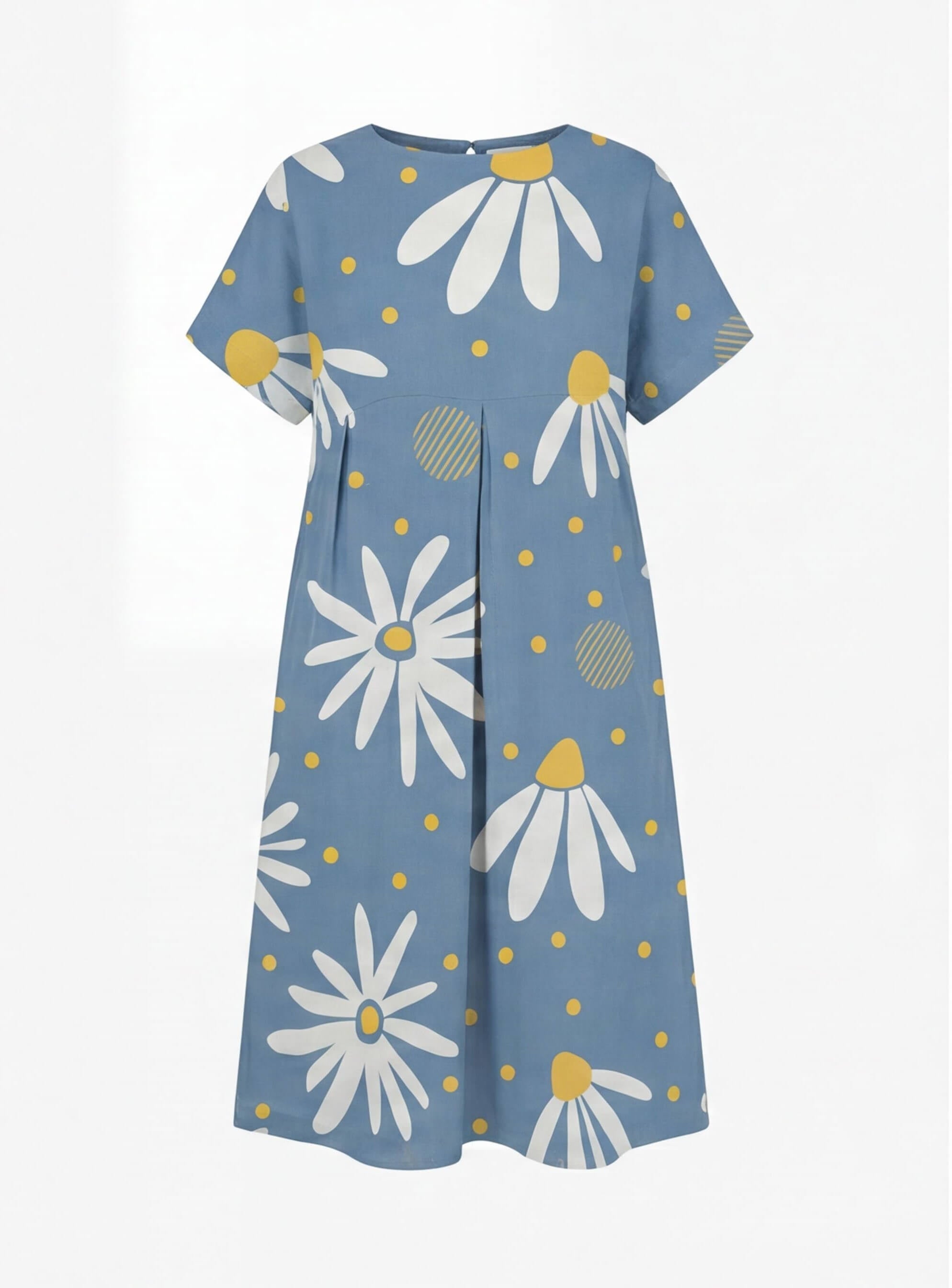Damen Maxikleid mit Blumenmuster – Locker, Künstlerisch & Mühelos Elegant