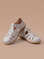 Damen Geschlossene Sandalen – Komfort Sandalen mit Verstellbaren Riemen