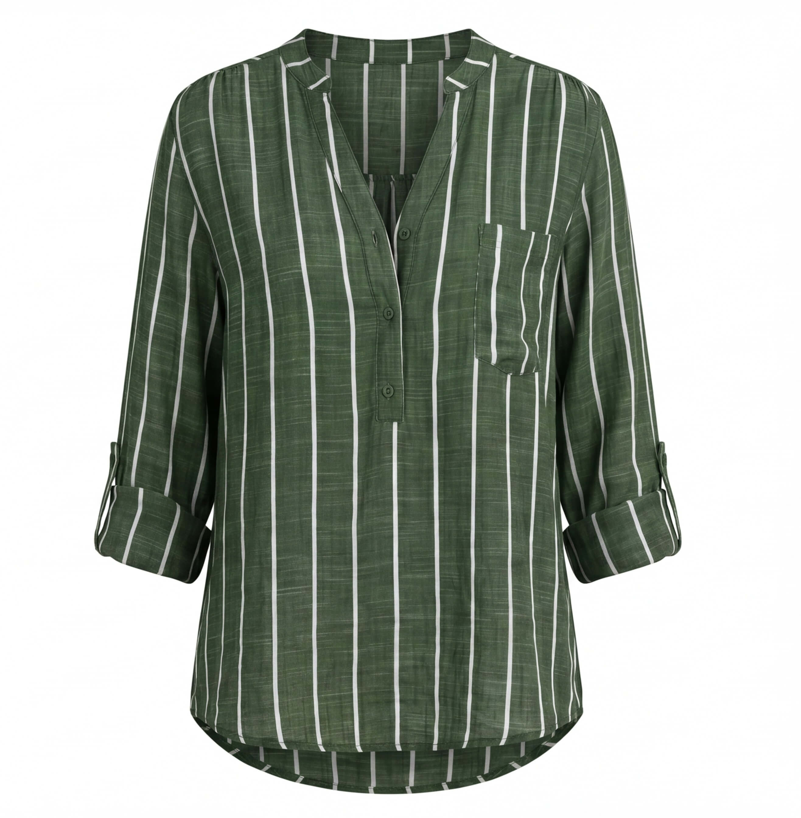 Damen Sommerbluse mit Streifen – Leichter & Müheloser Stil