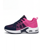 Dame fritidssneakers – åndbare striksnøresko - ortopædisk
