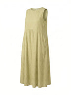 Besticktes ärmelloses Midi-Kleid für Damen
