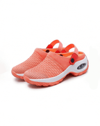 Clogs da donna con cinturino sul tallone – Effetto mesh - Ortopedico