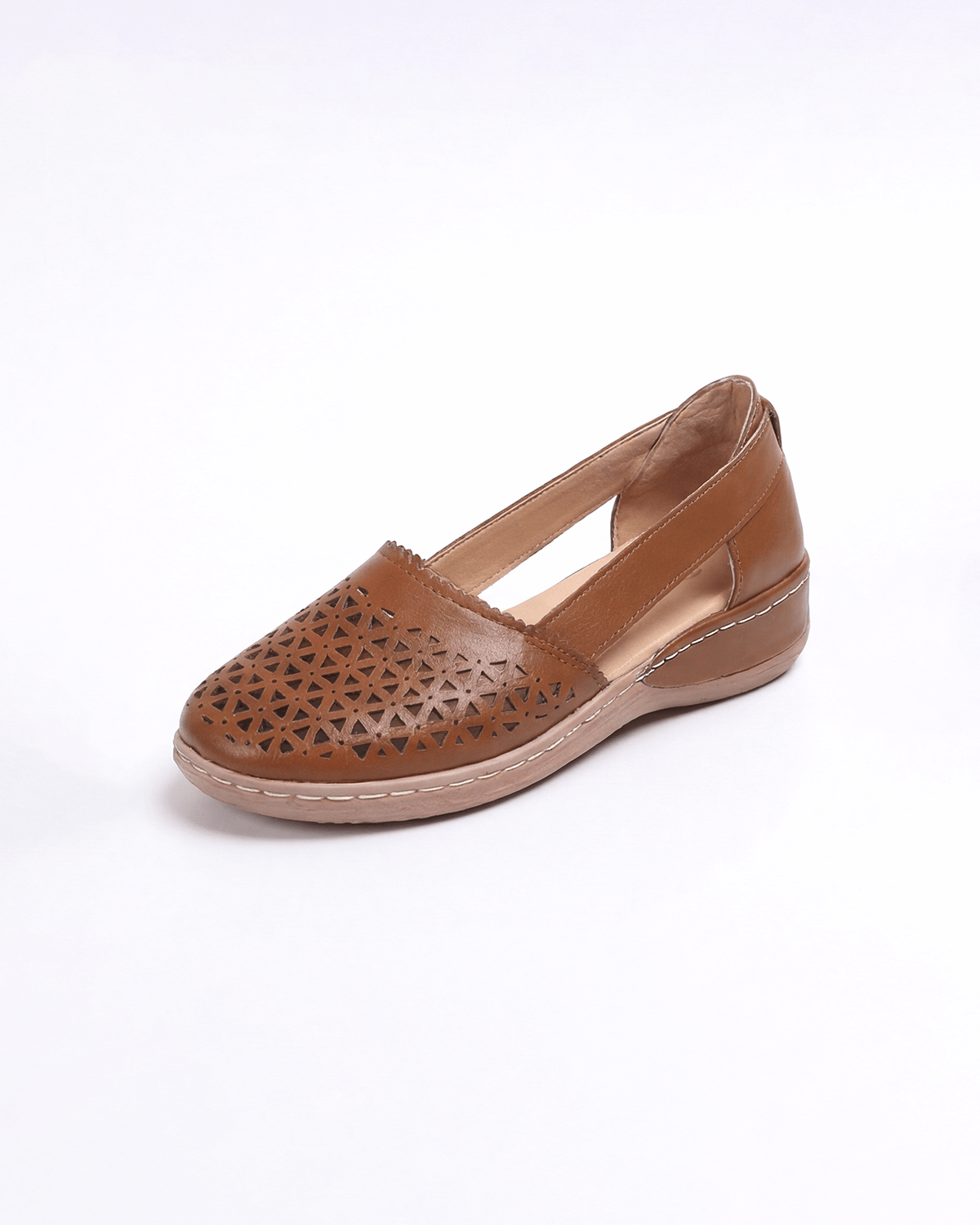 Damen Slingback-Ballerinas – mit Perforation