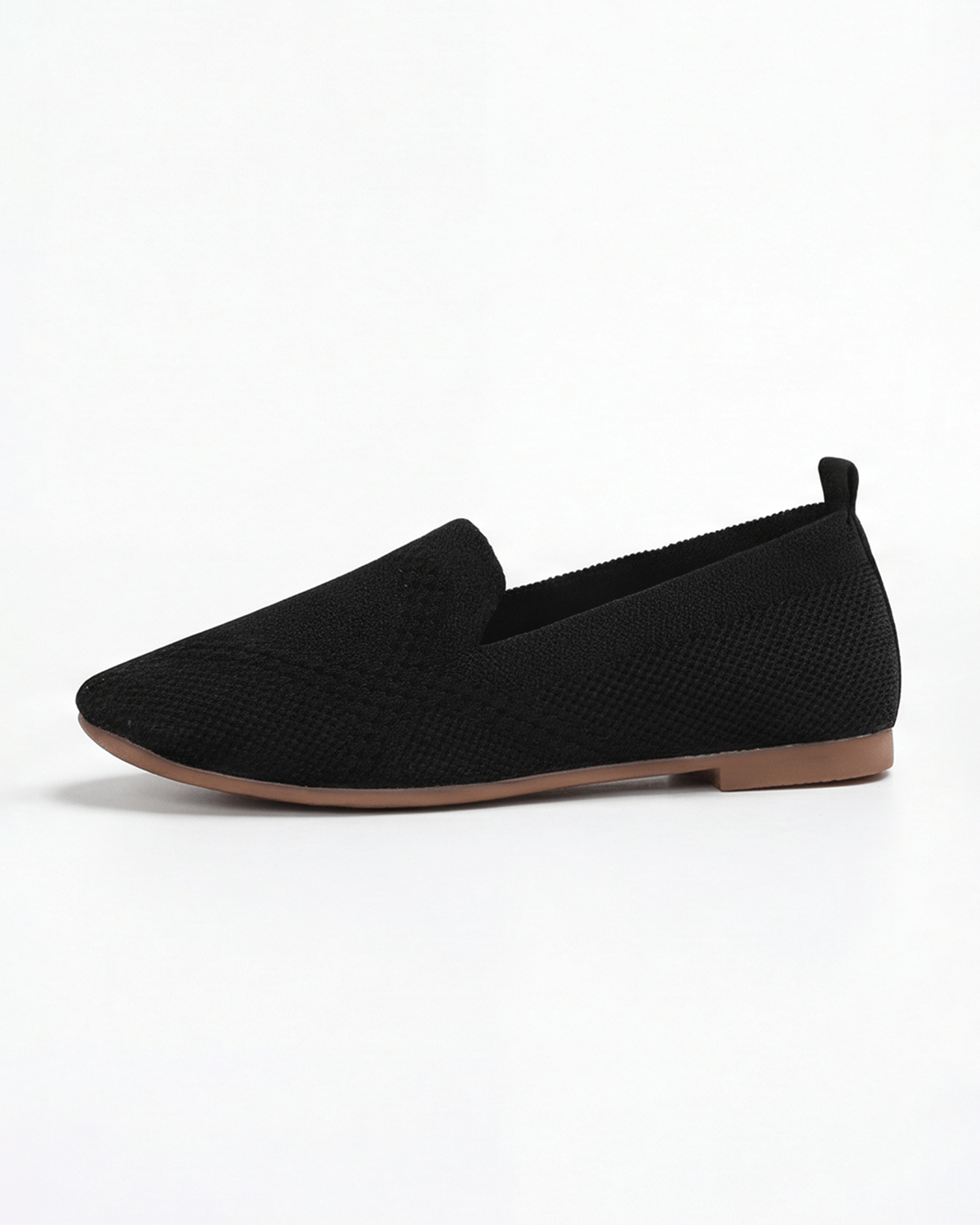 Damen Slipper in Strickoptik – Slip-On Design