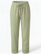 Damenhose mit Tunnelzug und schmal zulaufendem Bein