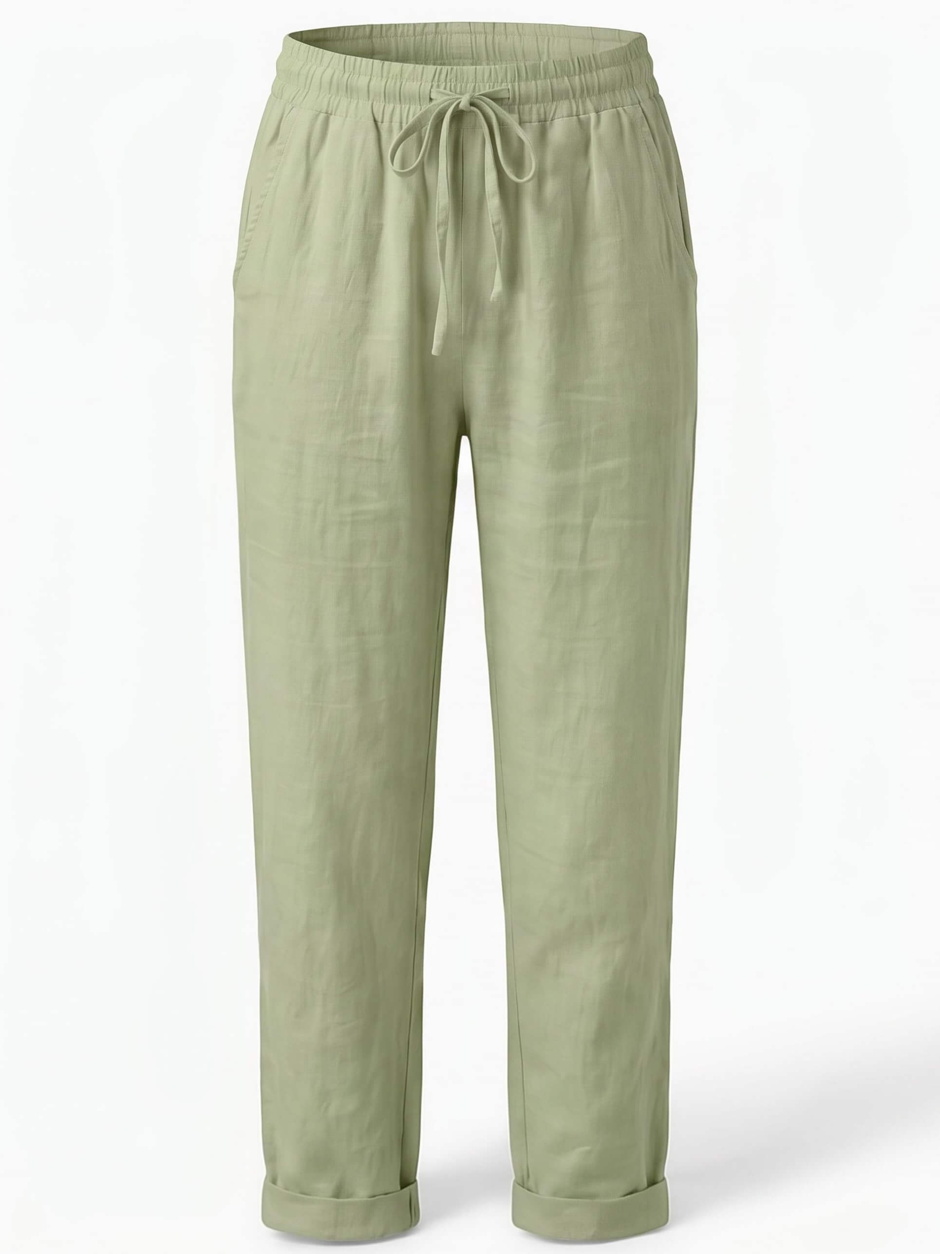 Damenhose mit Tunnelzug und schmal zulaufendem Bein