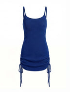Abito Mini a Maglia da Donna – Spalline a Spaghetti e Silhouette Sottile