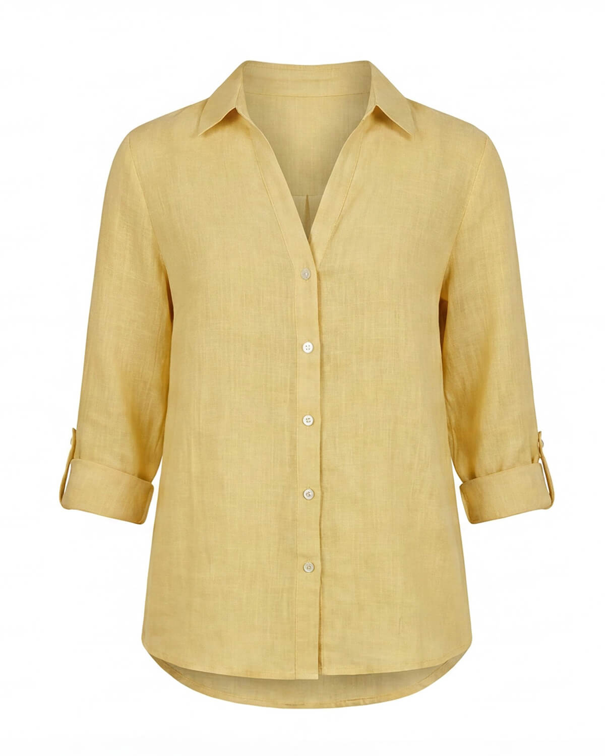 Damen Bluse mit Blumenmuster – Knopfleiste