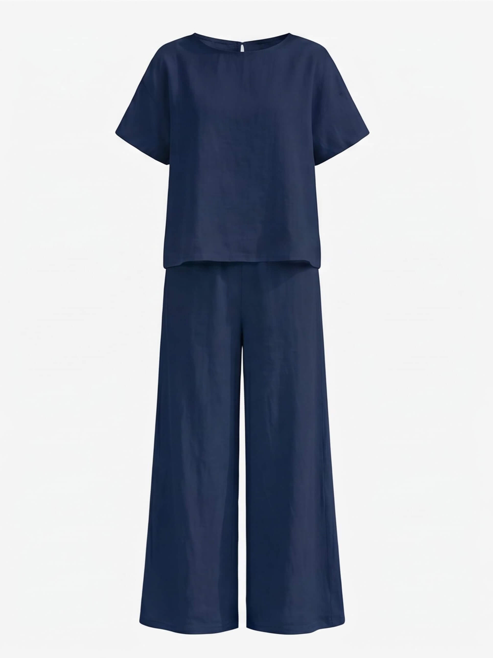 Damen-Set mit Kurzarmtop und weiter Hose