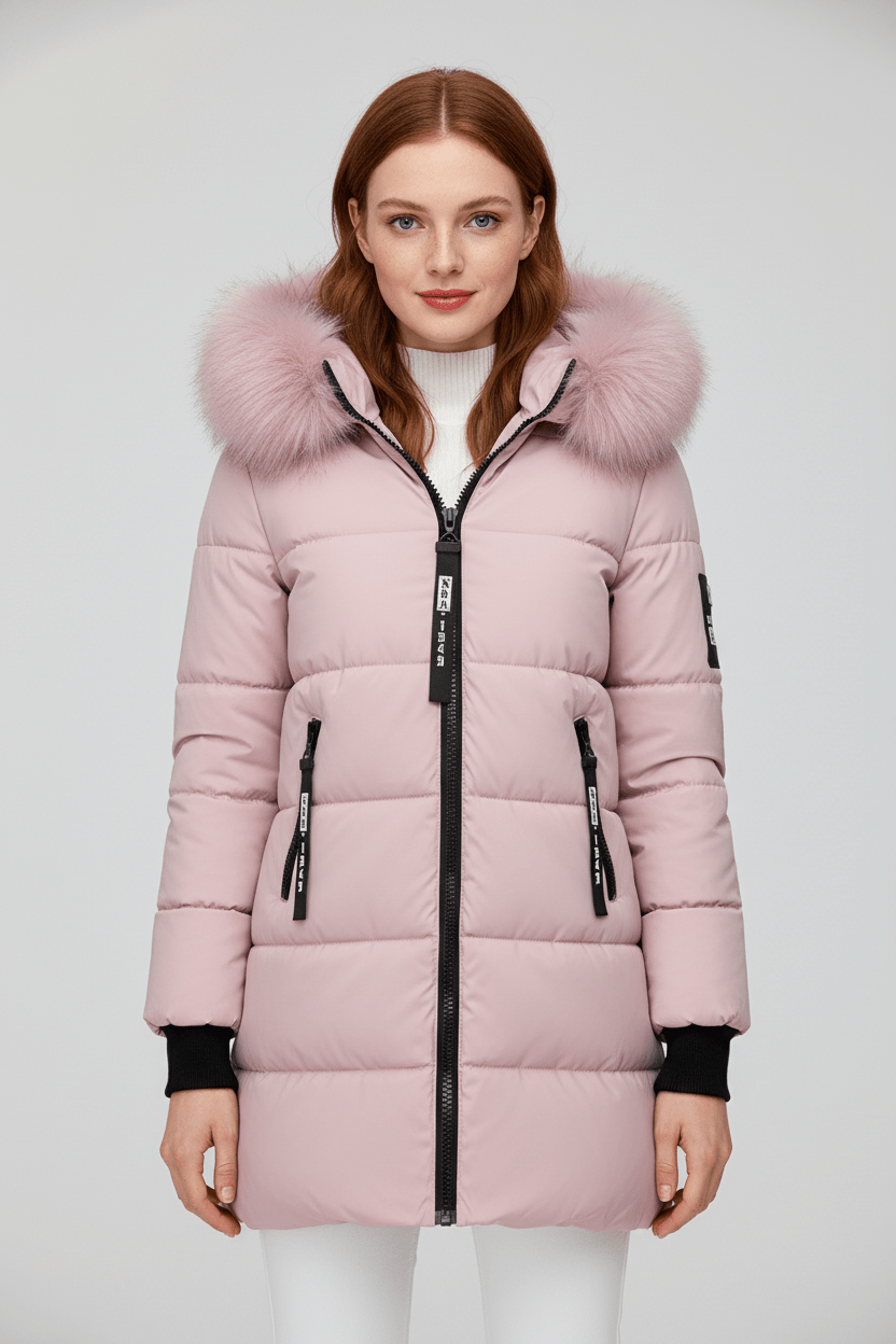 Ashford | Alannah – Women’s Quilted Insulated Parka Jacket with Fur Collar
