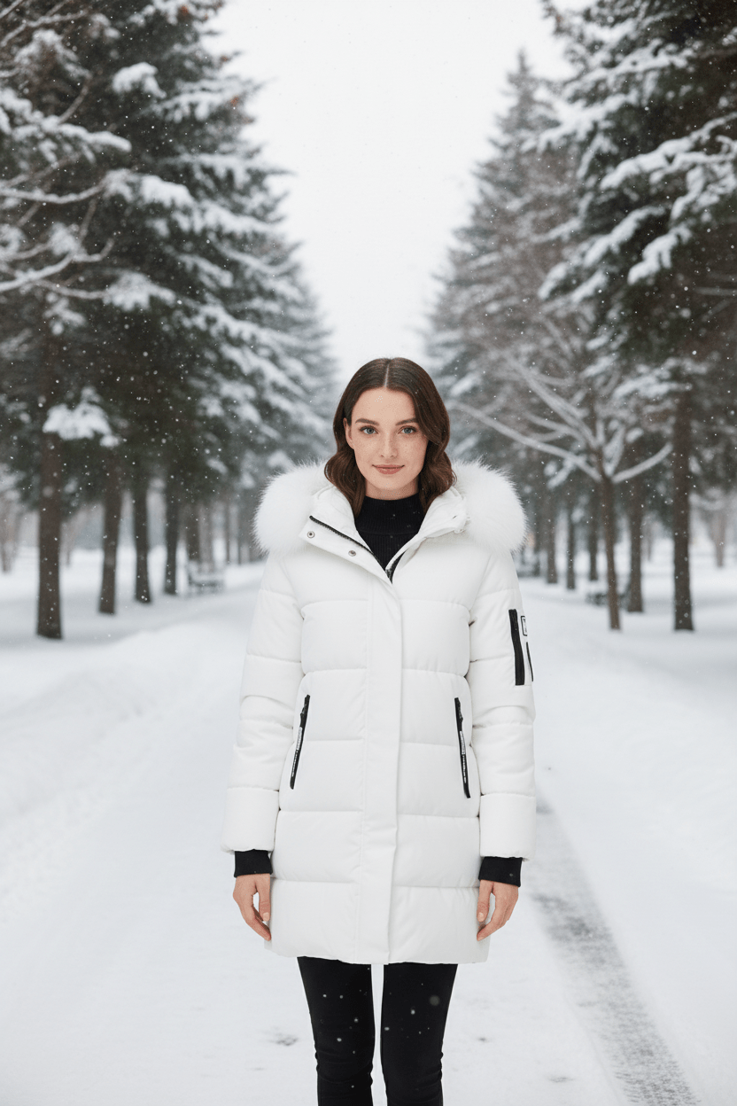 Ashford | Alannah – Women’s Quilted Insulated Parka Jacket with Fur Collar
