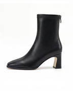 Damen Stiefeletten mit Blockabsatz – Eckige Zehenpartie