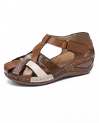 Damen Komfort Colorblock Sandalen mit Cutout