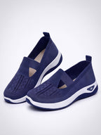 Damen Freizeit-Sneaker – Knit Slip-On mit Cutouts